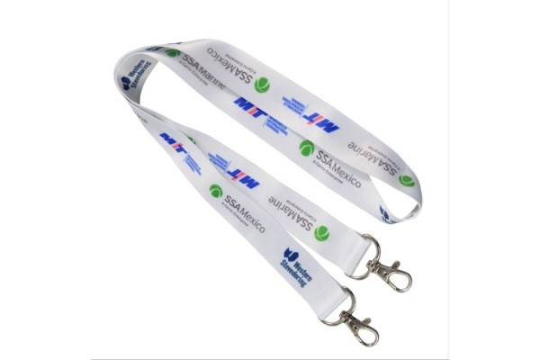 Double Ended Polyester Dye-Sublimation Lanyard Full Color